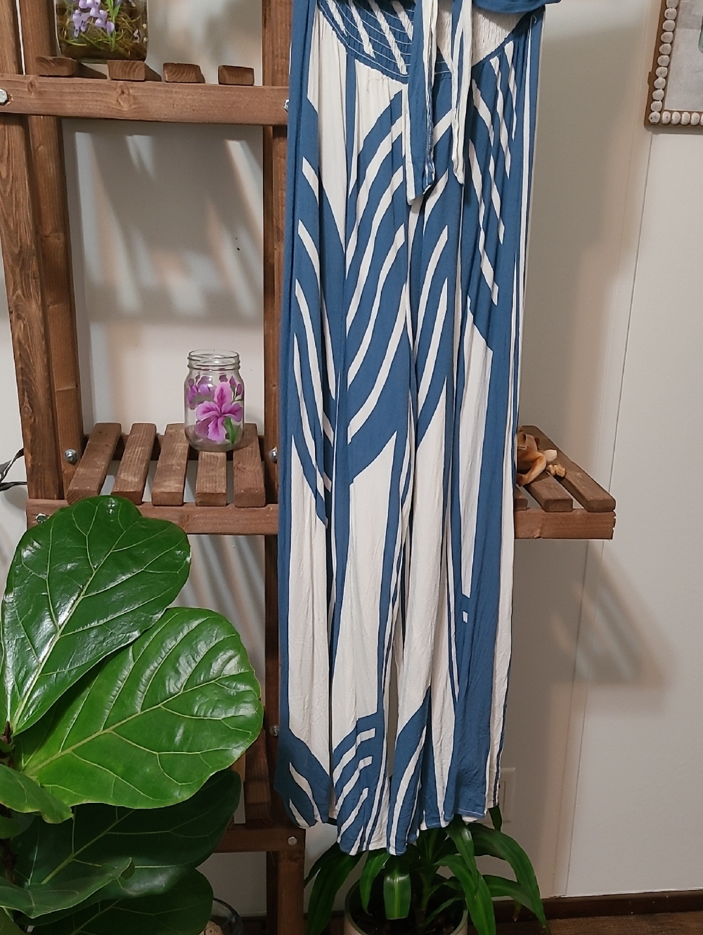Strapless Tropical Jumpsuit - Picture 2 of 8